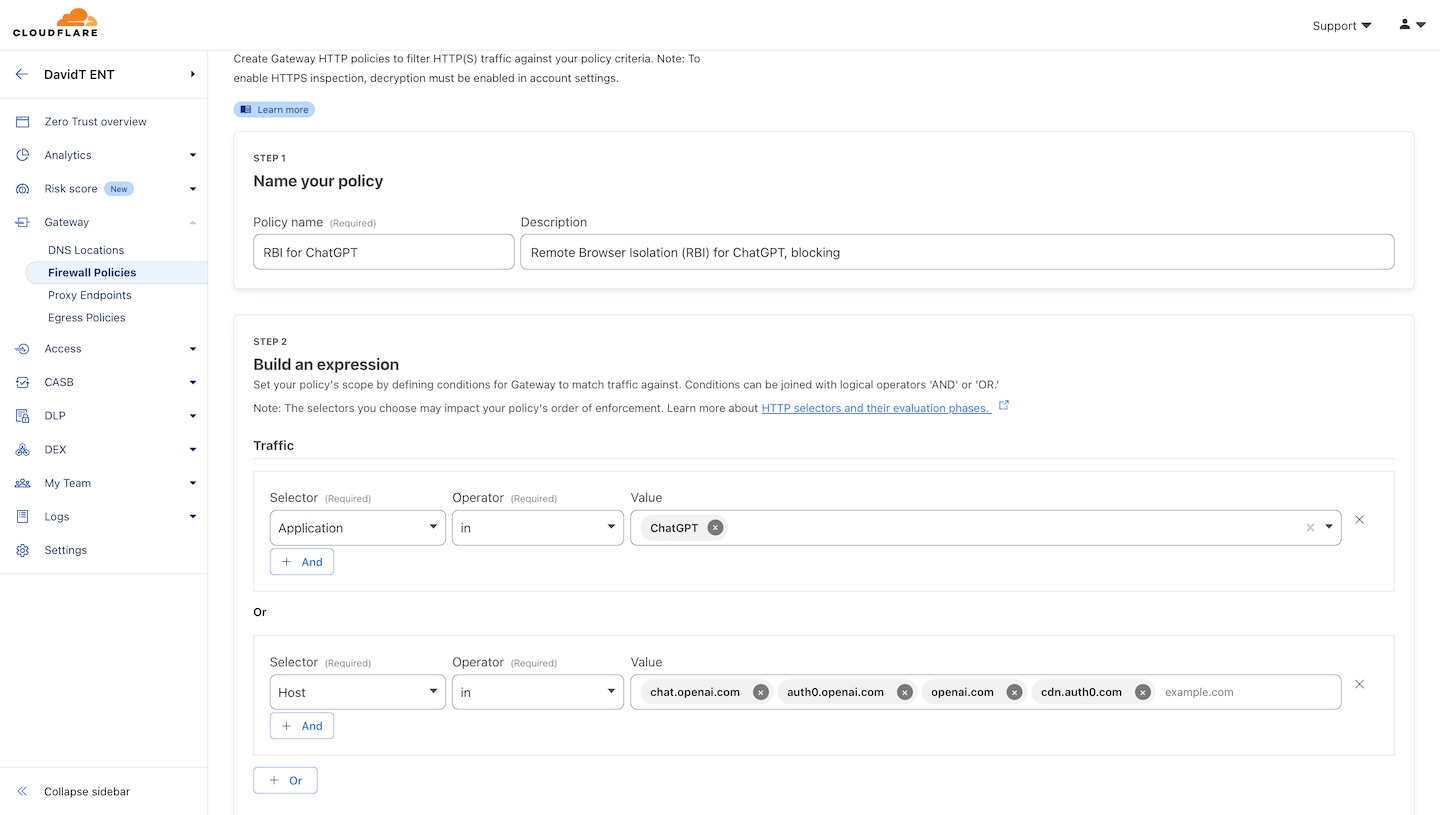 Remote Browser Isolation (RBI)